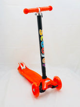 Load image into Gallery viewer, Kids 3 Wheel Scooter  with LED Motion Lights Orange Age 4+ HALF PRICE