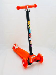 Kids 3 Wheel Scooter  with LED Motion Lights Orange Age 4+ HALF PRICE