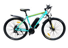 Load image into Gallery viewer, Mountain E-Bike 29 inch G-Hybrid Rogem 36v Battery 24 Speed Green