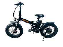 Load image into Gallery viewer, Fat Tyre Folding E-bike G-Hybrid Husky Black