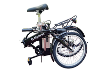 Load image into Gallery viewer, Folding e-bike G-Hybrid City Bike with Throttle Black