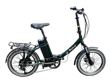 Load image into Gallery viewer, Freedom Folding e-bike with Lower Step with Throttle Green