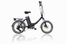 Load image into Gallery viewer, Freedom Folding e-bike with Lower Step Throttle Black