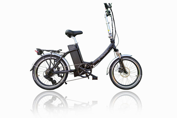 Freedom Folding e-bike with Lower Step Throttle Black