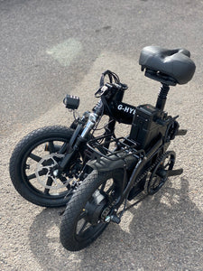 Folding E-Bike with Throttle G-Hybrid Compact Black