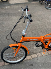Load image into Gallery viewer, Folding e-bike G-Hybrid City Bike with Throttle Orange